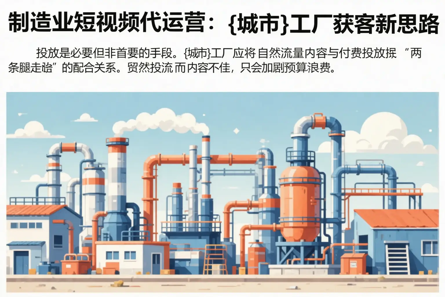 制造业短视频代运营：丰城工厂获客新思路