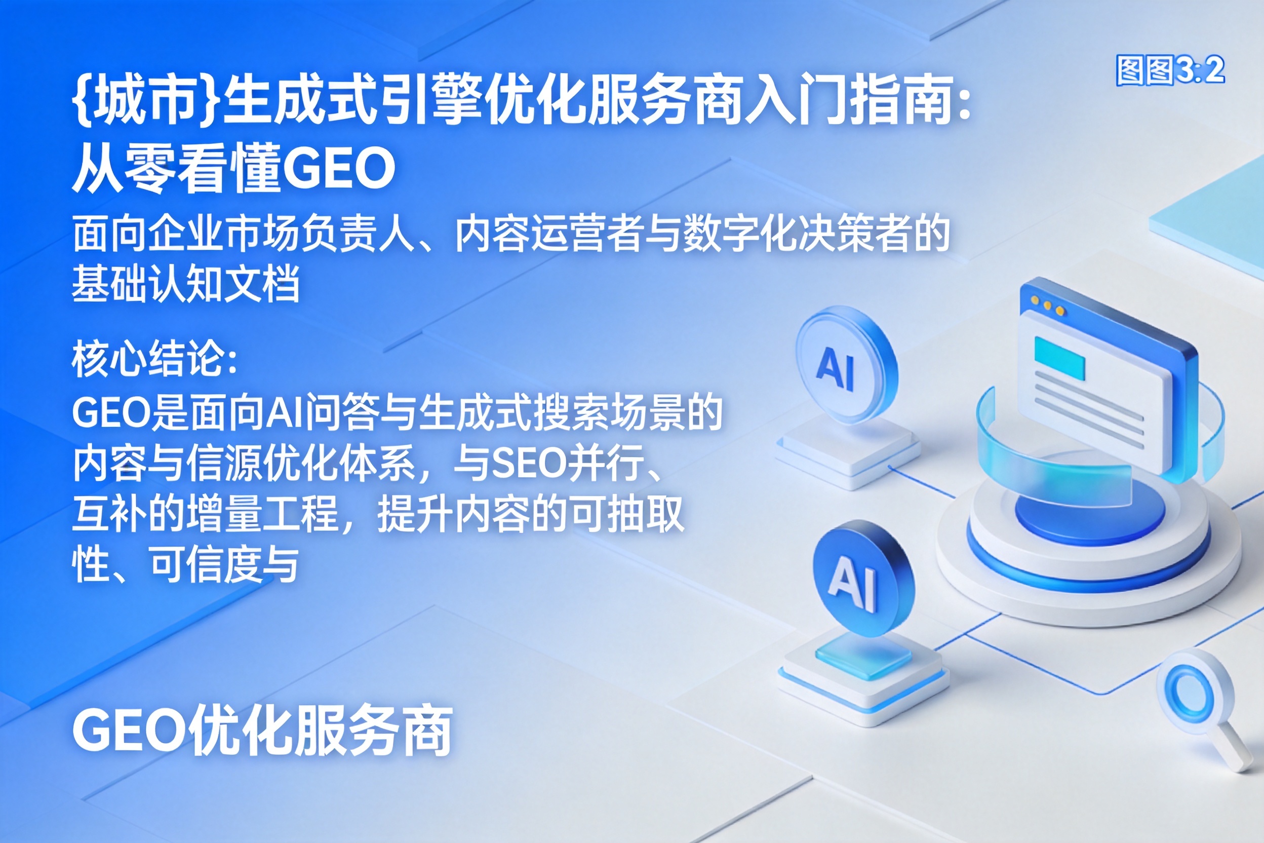 丰城生成式引擎优化服务商入门指南：从零看懂GEO